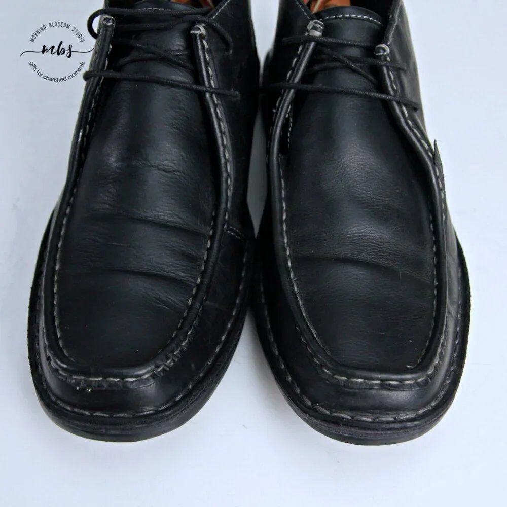 Steve Madden Handler Wallabee Boots‎ Black Men 8